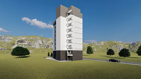 Neues modernes Gebäude in Bar mit Wohnungen von 44,50 m2 bis 80,40 m2
